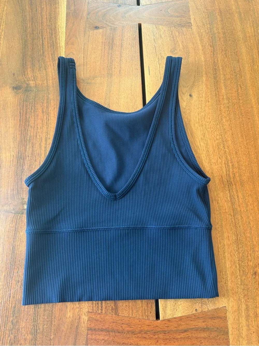 lululemon athletica Ribbed Navy Blue Tank Top